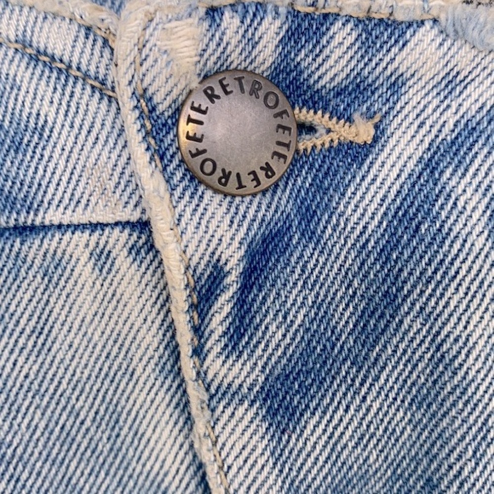 NWT RETROFÊTE Kay Denim Skirt XS - Picture 6 of 9